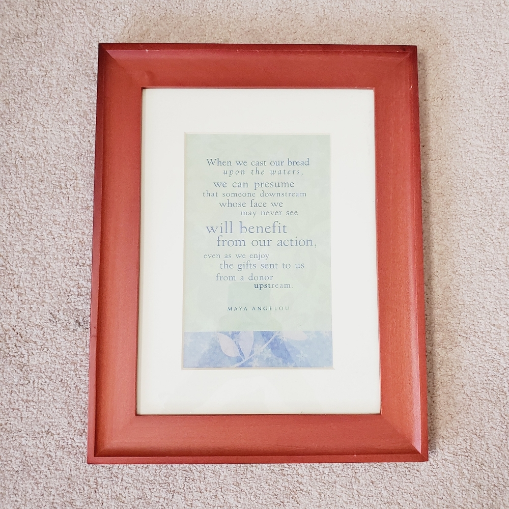NWT NOS Hallmark Maya Angelou Y2K Graphic Inspirational Art Frame